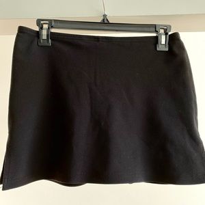 Vintage ribbed black skort